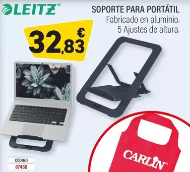 Oferta de Leitz - Soporte Para Portátil por 32,83€ en Carlin