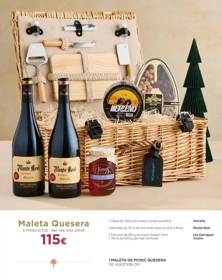 Oferta de Monte Real - Maleta Quesera por 115€ en El Corte Inglés