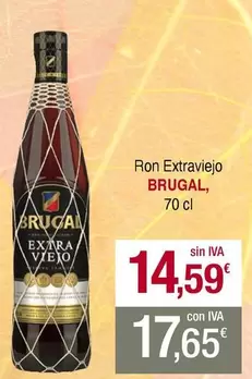 Oferta de Brugal - Ron Extraviejo por 14,59€ en Masymas