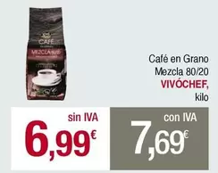 Oferta de Vivo cheff - Café En Grano Mezcla por 6,99€ en Masymas