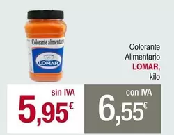 Oferta de Lomar - Colorante Alimentario por 5,95€ en Masymas