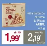 Oferta de Artiq - Pizza Barbacoa Al Horno De Piedra por 1,99€ en Masymas