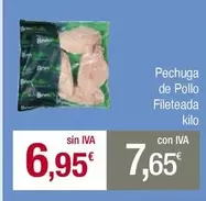 Oferta de Bon - Pechuga De Pollo Fileteada por 6,95€ en Masymas