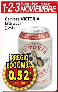 Oferta de Victoria - Cerveza por 0,52€ en SPAR