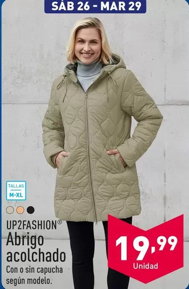 Oferta de Up2fashion - Abrigo Acolchado por 19,99€ en ALDI