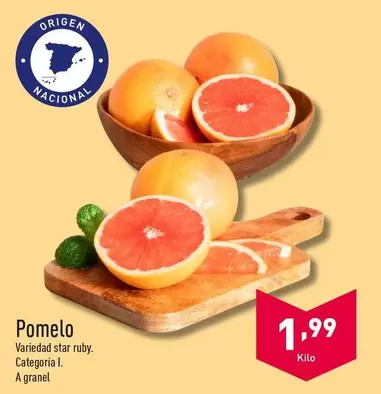 Oferta de Pomelo por 1,99€ en ALDI