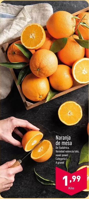 Oferta de Naranja De Mesa por 1,99€ en ALDI