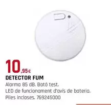 Oferta de Detector Fum  por 10,95€ en Fes Més