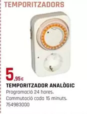 Oferta de Temporitzador Analógic por 5,95€ en Fes Més