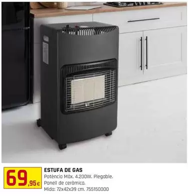 Oferta de Estufa De Gas por 69,95€ en Fes Més