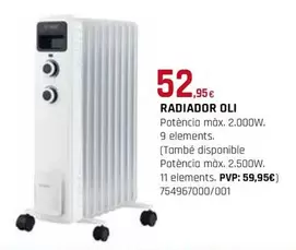 Oferta de Radiador Oli por 52,95€ en Fes Més