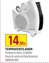 Oferta de Termoventilador por 14,95€ en Fes Més