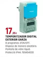 Oferta de Garza - Temporitzador Digital Exterior por 17,95€ en Fes Més