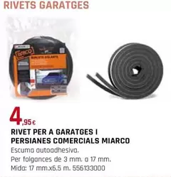 Oferta de Miarco - Rivet Per A Garatges I Persianes Comercials Miarco por 4,95€ en Fes Més