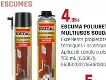 Oferta de Soudal - Escuma Poliure Multiusos por 4,95€ en Fes Més