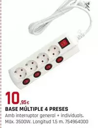 Oferta de Base Multiple 4 Preses por 10,95€ en Fes Més