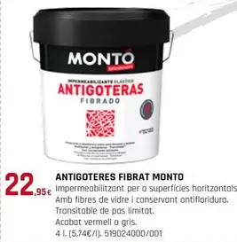 Oferta de Monto - Antigoteres Fibrat por 22,95€ en Fes Més