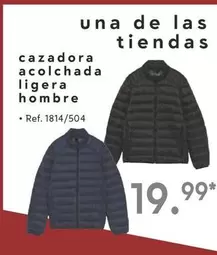 Oferta de Cazadora Acolchada Ligera Hombre por 19,99€ en Lidl