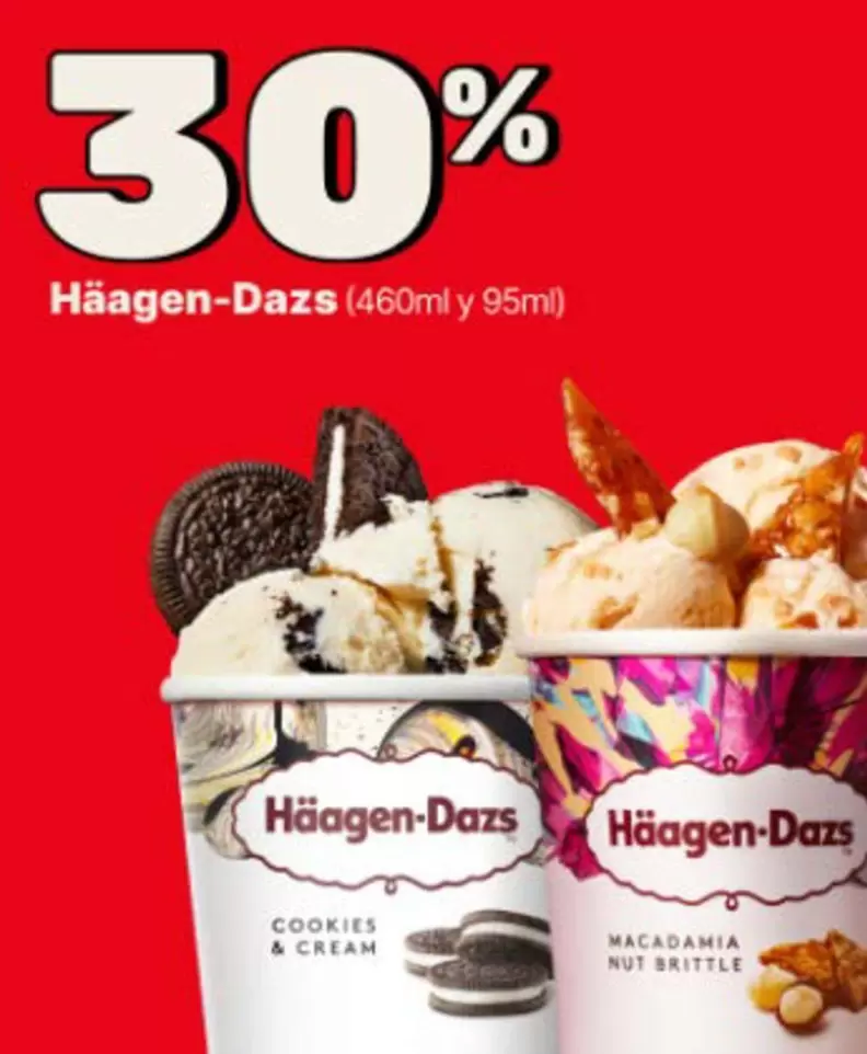 Oferta de Häagen-Dazs - Helado en Telepizza