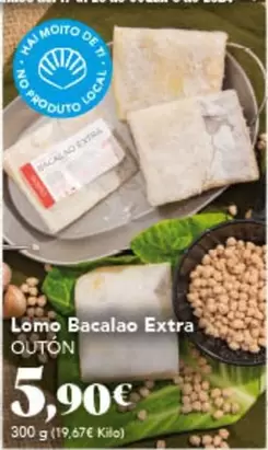 Oferta de Outón - Lomo Bacalao Extra por 5,9€ en Gadis