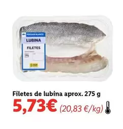 Oferta de Filetes De Lubina por 5,73€ en Lidl