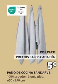 Oferta de TEX - Paño De Cocina Sandarve por 5€ en JYSK