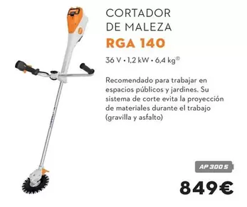 Oferta de Cortador De Maleza RGA 140 por 849€ en STIHL