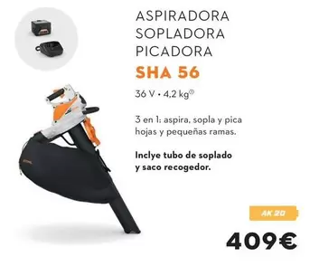 Oferta de  Aspiradora Sopladora Picadora por 409€ en STIHL