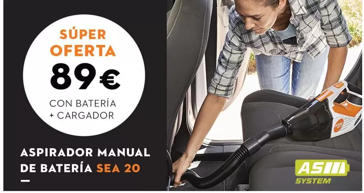 Oferta de Aspirador Manual De Batería Sea 20 por 89€ en STIHL