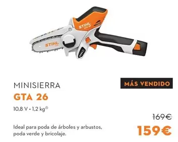 Oferta de Minisierra Gta 26 por 159€ en STIHL