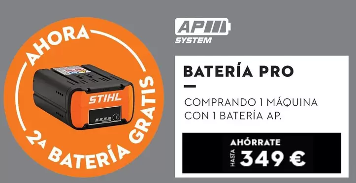 Oferta de Affin - Bateria Pro por 349€ en STIHL