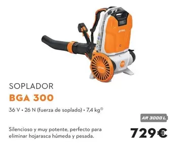 Oferta de Soplador BGA 300 por 729€ en STIHL