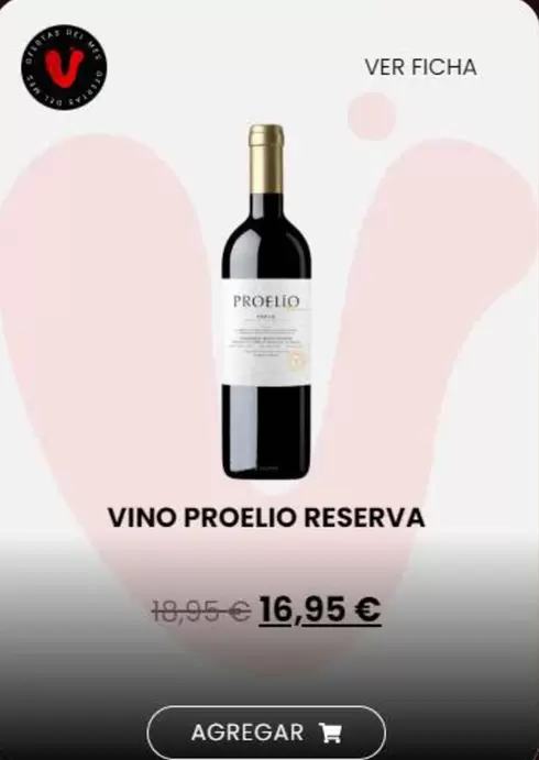 Oferta de Proelio - Vino Reserva por 16,95€ en Vinalium