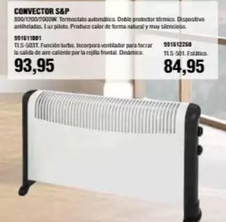 Oferta de S&P - Convector por 84,95€ en Coinfer