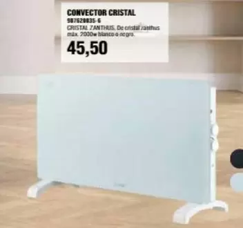 Oferta de Convector Cristal por 45,5€ en Coinfer