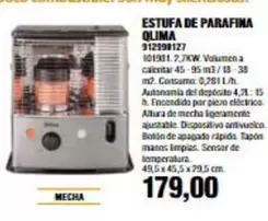 Oferta de Qlima - Estufa De Parafina por 179€ en Coinfer