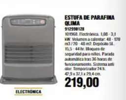 Oferta de Qlima - Estufa De Parafina por 219€ en Coinfer