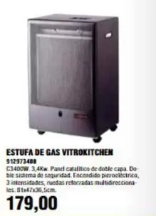 Oferta de Vitrokitchen - Estufa De Gas  por 179€ en Coinfer