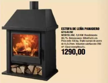 Oferta de Panadero - Estufa De Leña por 1290€ en Coinfer