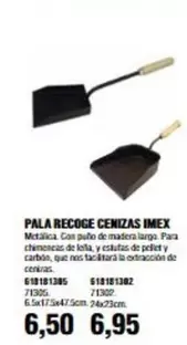 Oferta de Imex - Pala Recoge Cenizas por 6,5€ en Coinfer