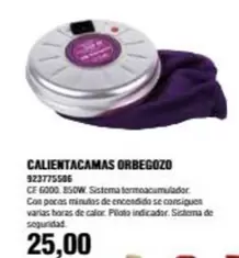 Oferta de Orbegozo - Calientacamas por 25€ en Coinfer