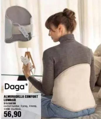 Oferta de Daga - Almohadilla Confort Lumbar por 56,9€ en Coinfer