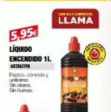 Oferta de Fuegonet - Líquido Encendido por 5,95€ en Coinfer