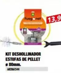 Oferta de Fuegonet - Kit Deshollinador Estufas De Pellet por 13,9€ en Coinfer