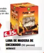 Oferta de Fuegonet - Lana De Madera De Encendido por 6,35€ en Coinfer