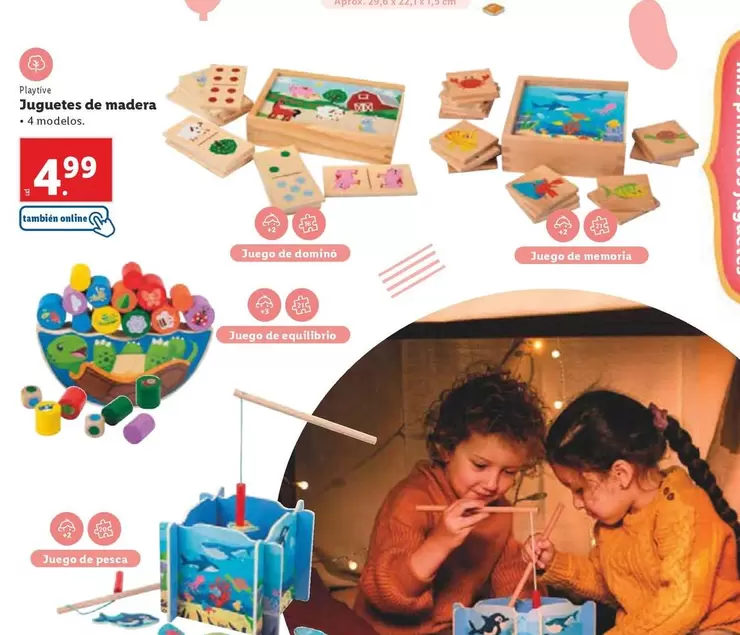 Oferta de Playtive - Juguetes De Madera por 4,99€ en Lidl