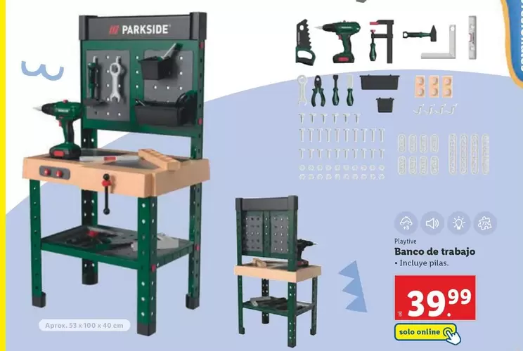 Oferta de Parkside - Banco De Trabajo por 39,99€ en Lidl