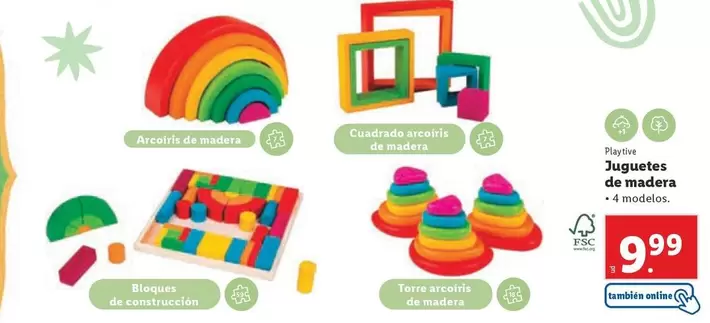 Oferta de Playtive - Juguetes De Madera por 9,99€ en Lidl