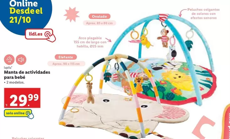 Oferta de Lupilu - Manta De Actividades Para Bebe por 29,99€ en Lidl