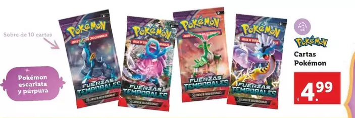 Oferta de Pokemon - Cartas Pokémon por 4,99€ en Lidl